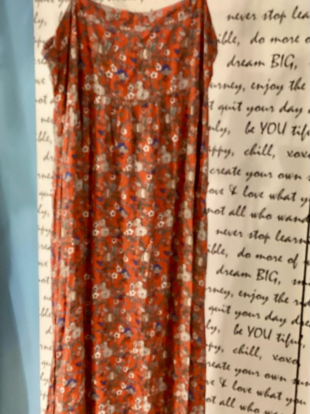 NATURAL LIFE Orange Floral Maxi Dress - Picture 2 of 3